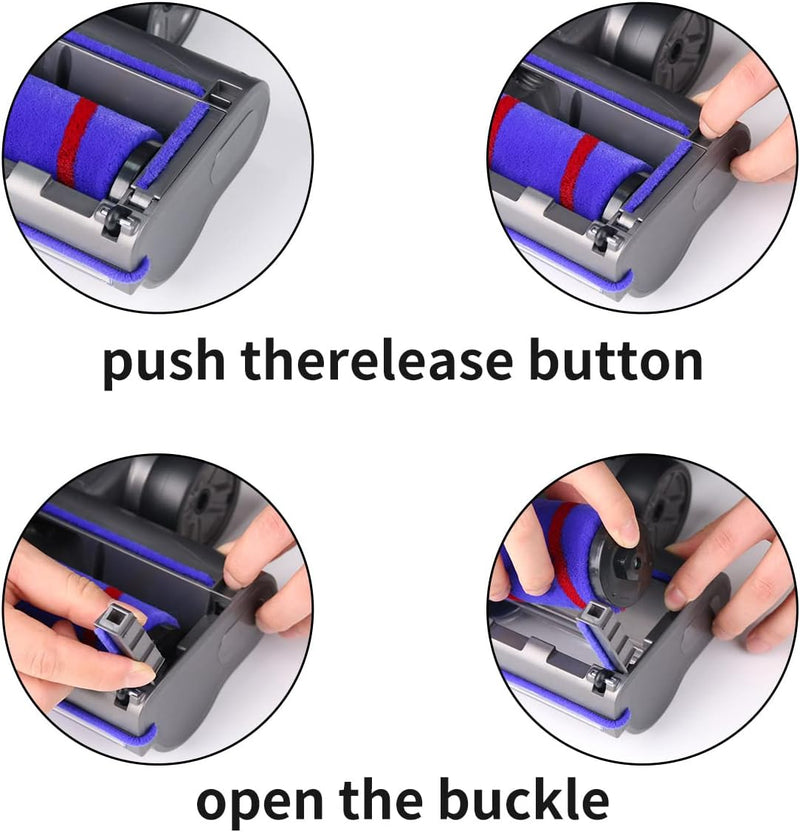 KENVOR Bürste kompatibel mit Dyson Staubsauger V7, V8, V10, V11, V15, Softroller-Aufsatz mit Schnell