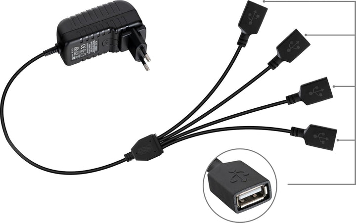 Pronomic SDC-1640 USB-C Ladegerät für Silent Disco V2 Kopfhörer - Mehrfach-Ladestation mit 16 Ports,