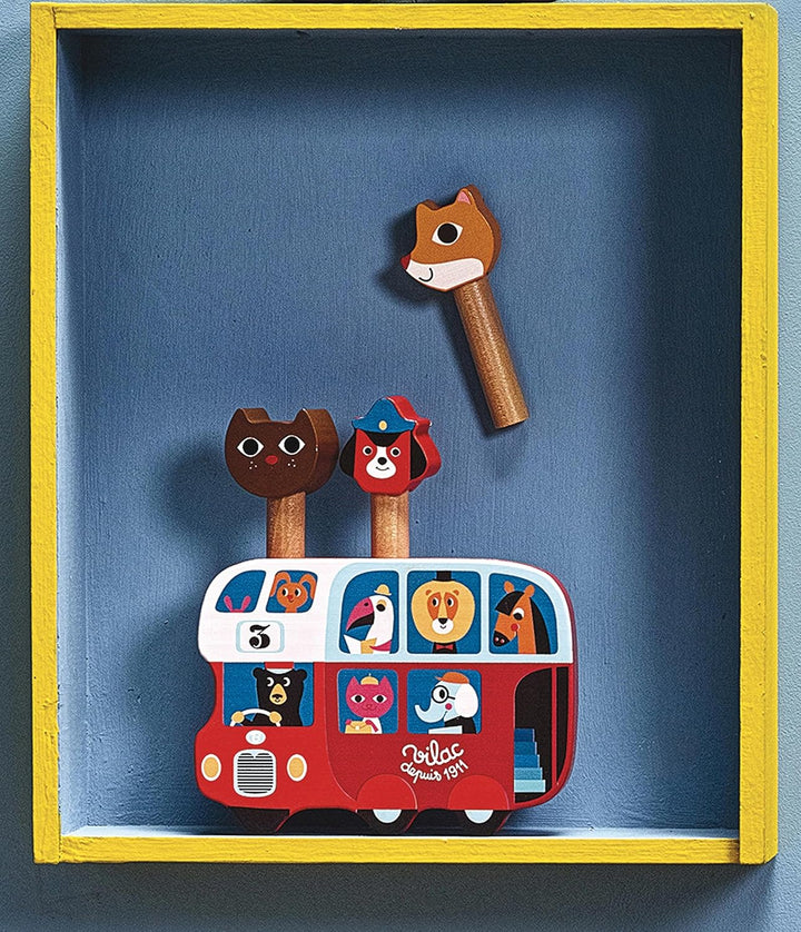 Vilac - Pop-up Autobus Ingela P.Arrhenius, 7751, Mehrfarbig