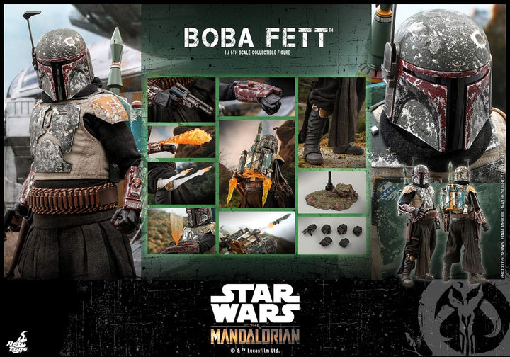 Hot Toys 1:6 Boba Fett - The Mandalorian, Multicolor