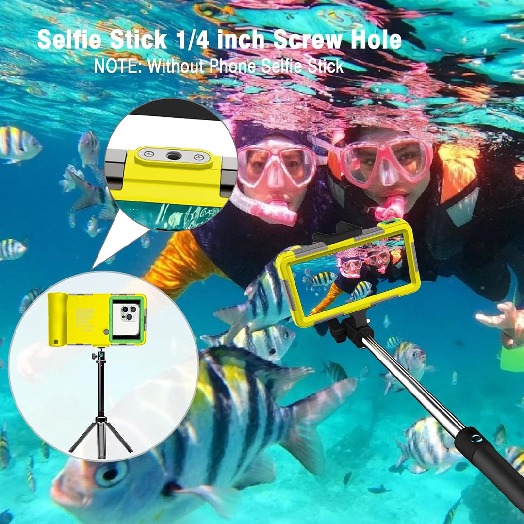 2025 wasserdichte Handyhülle, 15 m/50 Fuss Professionelle Unterwasser-Handyhülle für iPhone 16/15/14