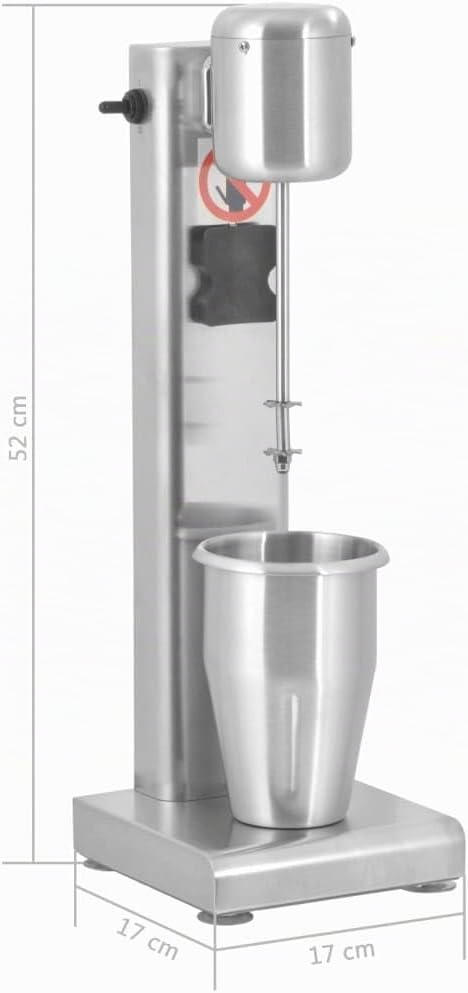 vidaXL Milchshaker 1L Eiweissshaker Shaker Mixer Standmixer Milkshaker Cocktail 1 L (1 Shaker), 1 L