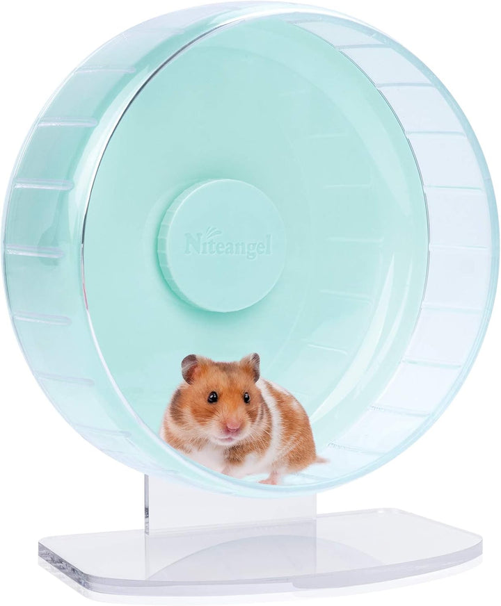 Niteangel Super-leise Hamsterräder - Leise Spinner-Hamsterräder mit verstellbarem Ständer für Zwergh