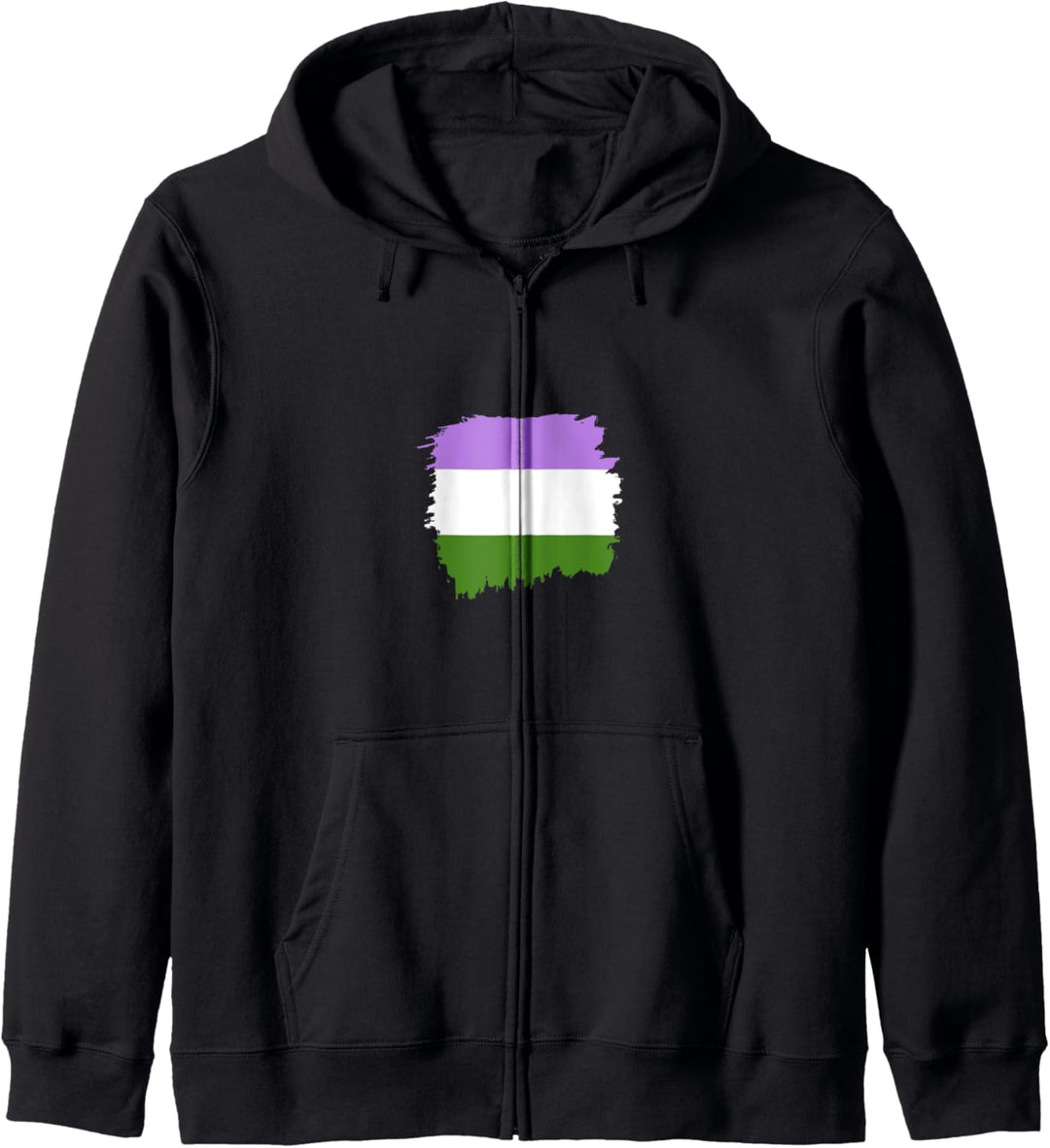 Genderqueer Pride Flagge Kapuzenjacke