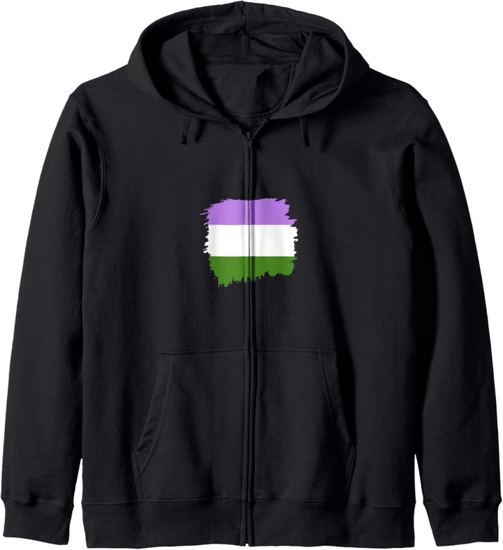 Genderqueer Pride Flagge Kapuzenjacke