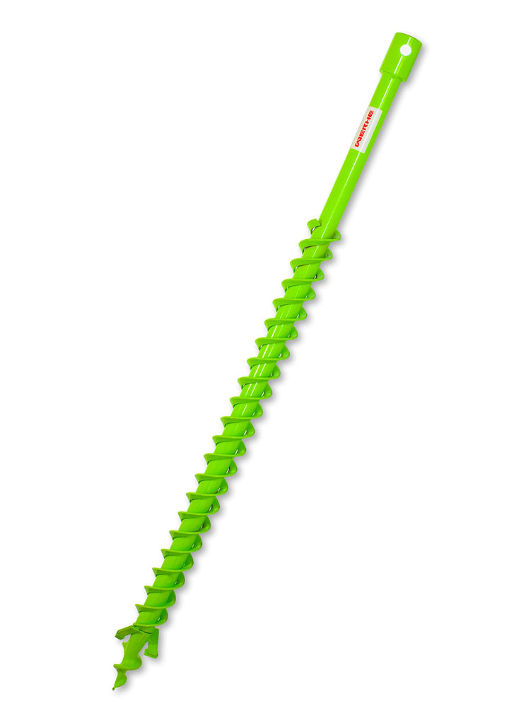 WERHE® Profi Bohrer VollStahl, Erdbohrer für bohrmaschine 40 mm Doppel-Welle extrem robust - Pfahlbo