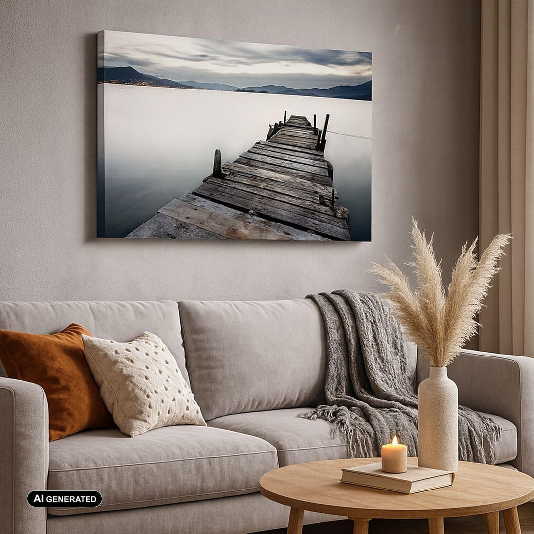 Bilder auf Leinwand 100x70cm Leinwandbild Insel Urlaub Pazifischer Ozean Gross Wanddeko Bild Schlafz