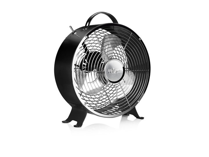 Tristar VE-5966 Retro Tischventilator – 25 cm – Schwarz, Schwarz