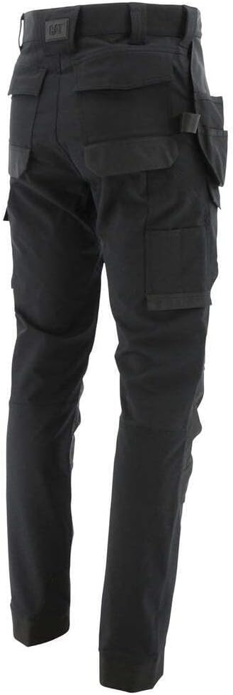 Caterpillar CAT Workwear Herren Tech Stretch DWR Stretch Arbeitshose 30W / 32L Schwarz, 30W / 32L Sc