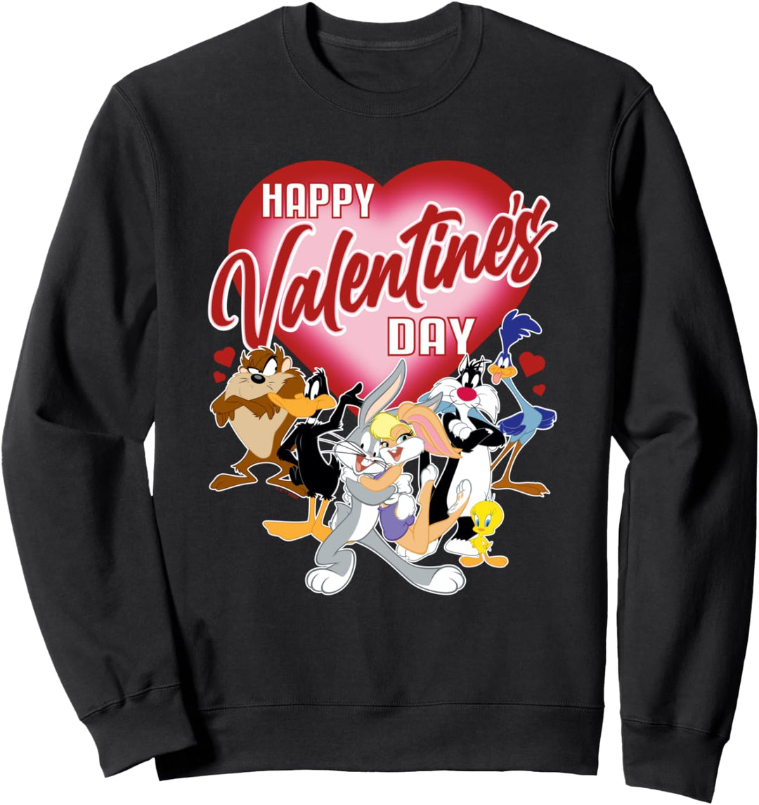 Looney Tunes Valentines Day Bugs Lola Tweety Taz Daffy Sweatshirt