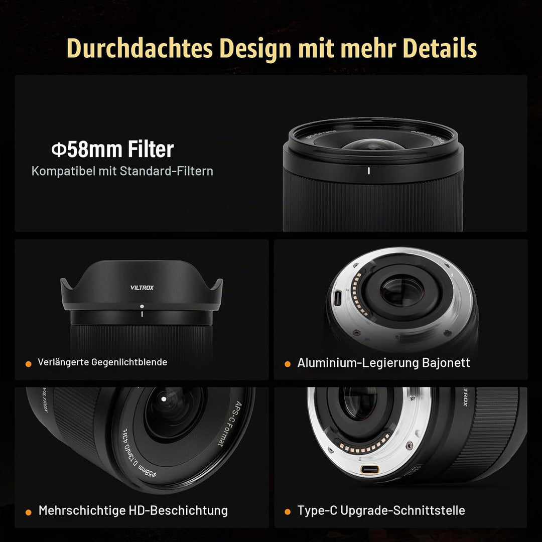 VILTROX 9mm F2.8 Air XF Mount Kameraobjektiv Lens für Fuji X APS-C Autofokus Ultraweitwinkelobjektiv