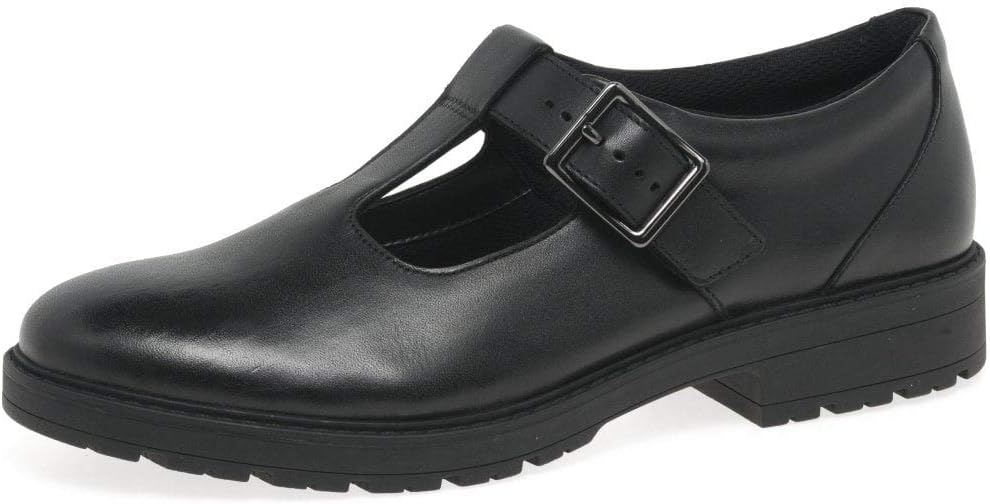 Clarks Loxham Shine Schulschuhe für Mädchen 35.5 EU Schwarz, 35.5 EU Schwarz