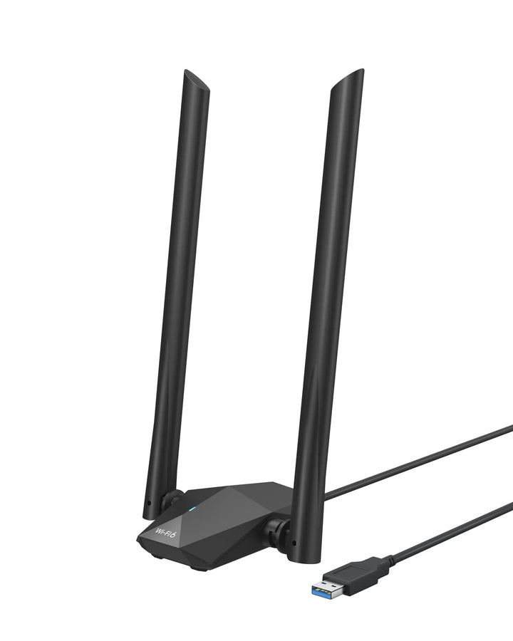 BrosTrend AX1800 High Gain WLAN Stick für PC, WiFi 6 Stick hohe Reichweite, DualBand 1201Mbit/s 5GHz
