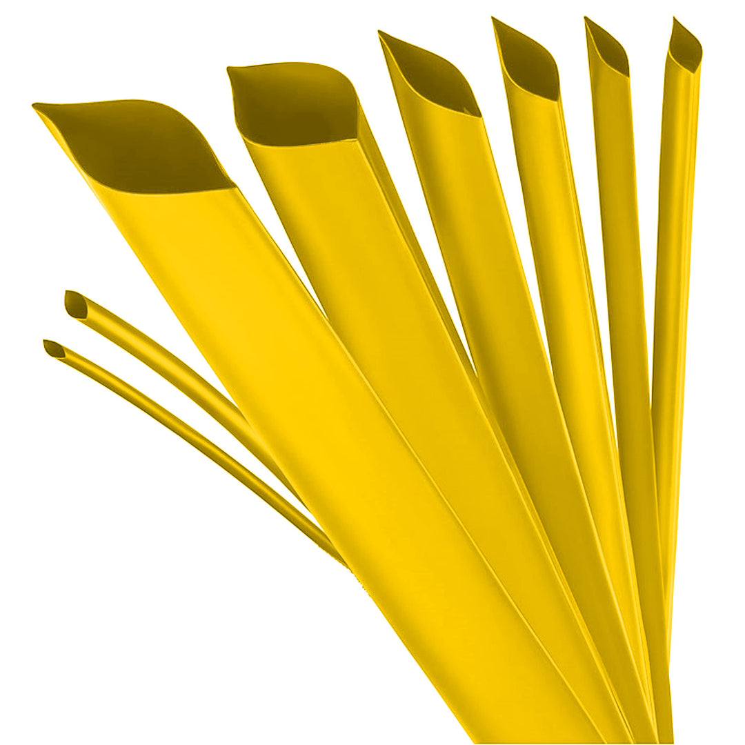 ISOLATECH Schrumpfschlauch Meterware gelb ohne Kleber Ø 30mm 50 Meter Schrumpfverhältnis 3:1 Set Pol