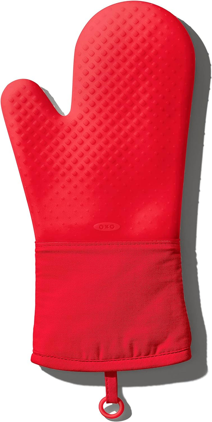 OXO Good Grips Ofenhandschuh aus Silikon – Rot Mitt - Red, Mitt - Red