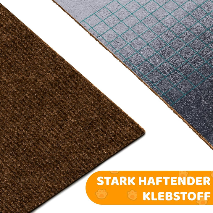 Storystore Selbstklebend Kratzmatte Katze, 40cm x 400cm Katzen Kratzmatte Kratzschutz Sofa Katze, DI