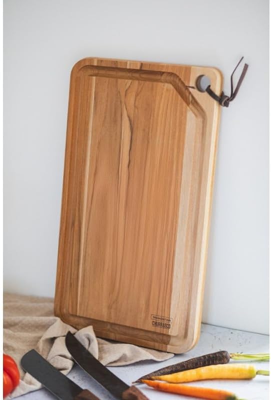 Tramontina Schneidebrett aus Teakholz, 49 x 28 cm, 13333/352, Braun, 49