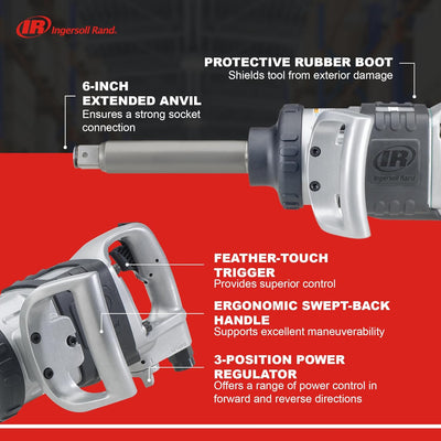 Ingersoll Rand 1" Druckluft Schlagschrauber 285B-6, Drehmomentschlüssel für Schwerlastbereich, Vierk