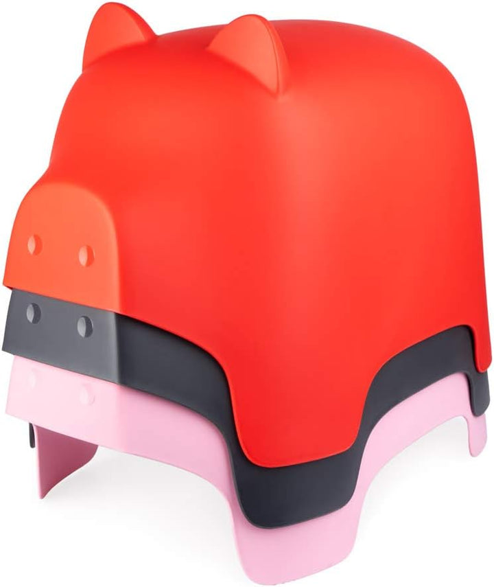 balvi Piggy Hocker Farbe Grau dunkel In Form eines Schweins Für innen und aussen PP Plastik, Grau
