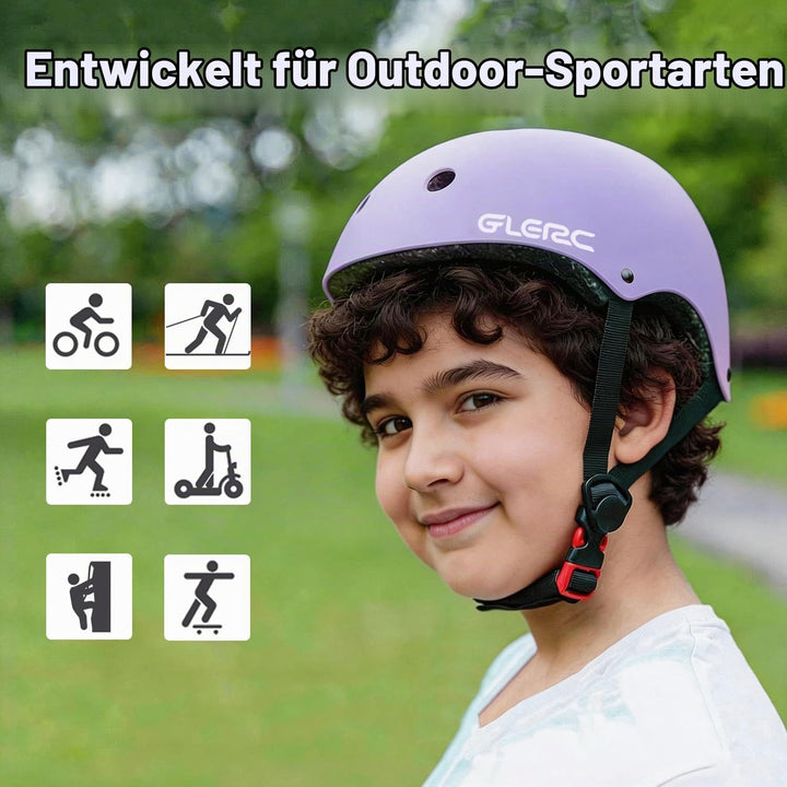 Glerc Kinder Fahrradhelm für Jungen und Mädchen von Kleinkind bis Jugend, verstellbar und Mehrfarbig