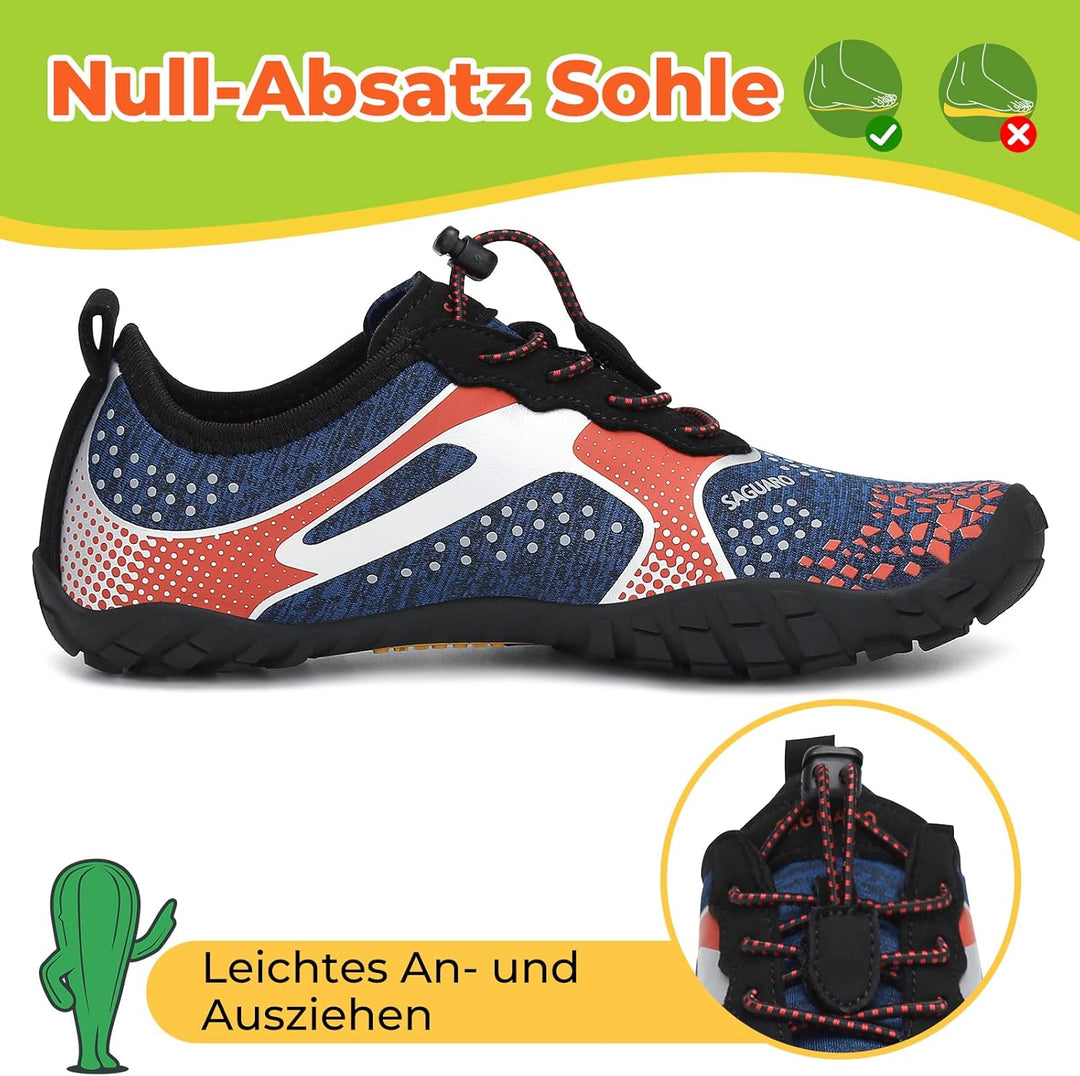 SAGUARO Barfussschuhe Kinder Barfussschuhe Schnell Trocknend Badeschuhe für Jungen Mädchen Gr.24-36,
