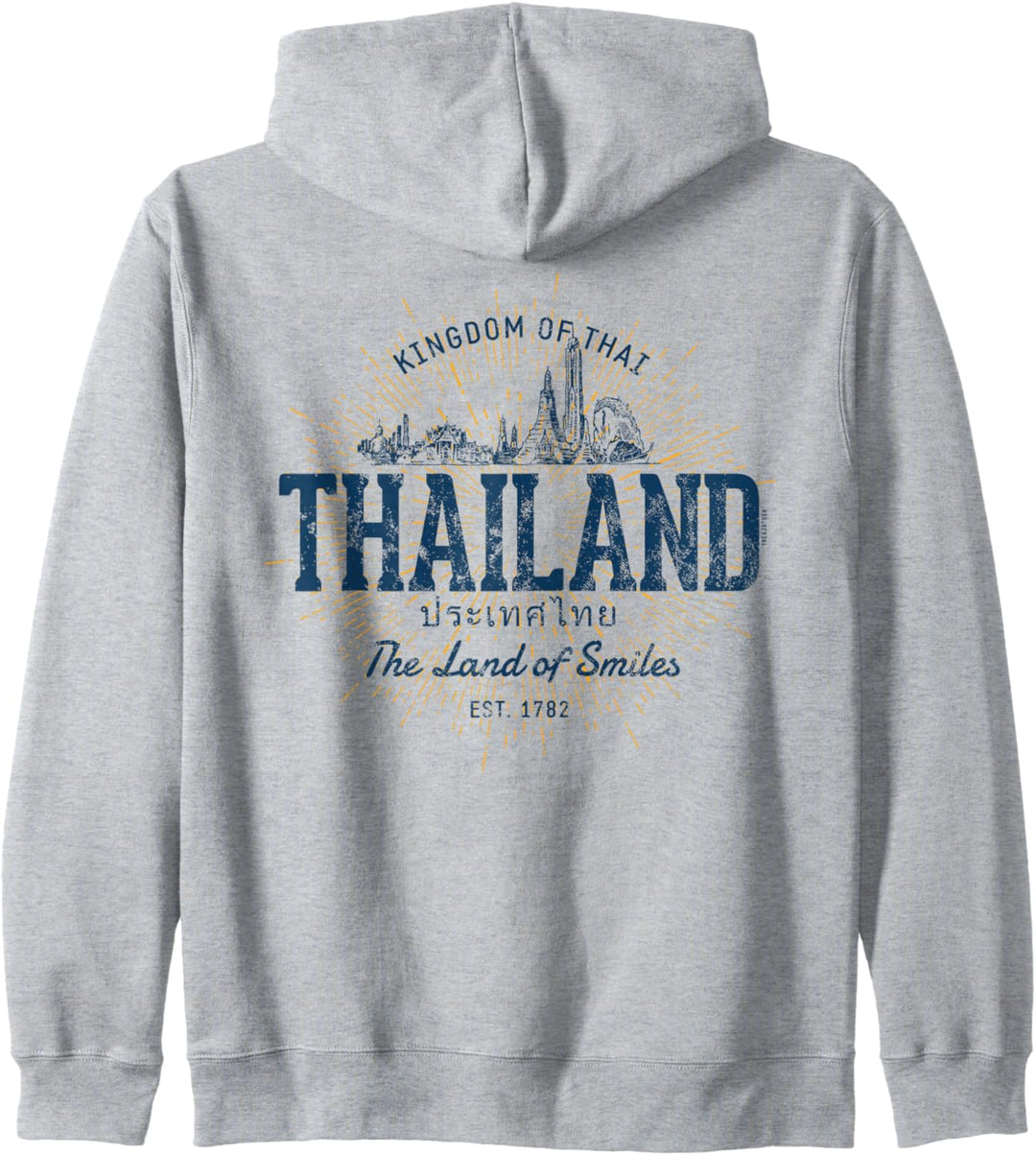 Thailand Retro-Stil Vintage Thailand Kapuzenjacke