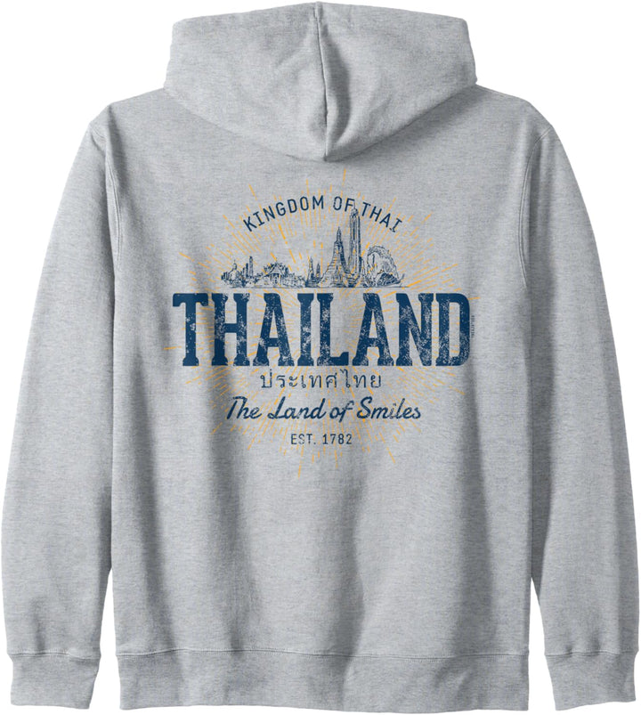 Thailand Retro-Stil Vintage Thailand Kapuzenjacke