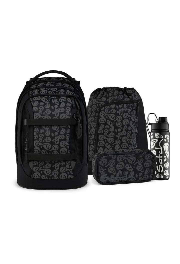 Satch Pack Set Set 4 teilig ab 5. Klasse ergonomisch 30L Stauraum mit Schlamperbox Trinkflasche Spor