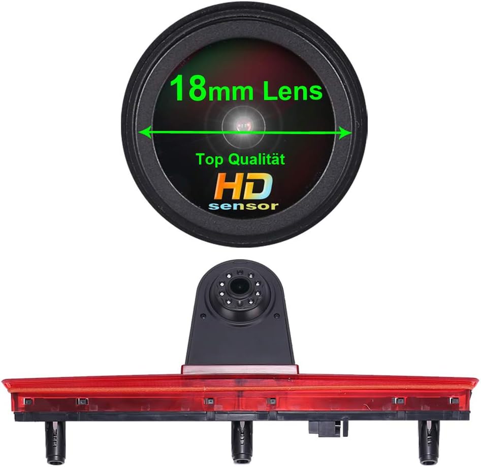 Navinio 1280X720 Pixel Auto Dritte Dach Top Mount Bremsleuchte Kamera Bremslicht Rückfahrkamera IR L