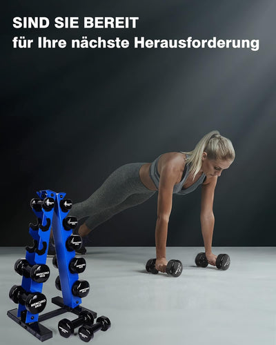 MENCIRO A-Rahmen Hantelständer Nur Ständer, 5-Tier Stahl Gewicht Kurzhantel Rack für Hanteln, Gewich