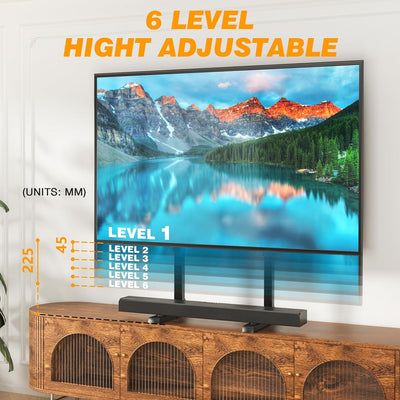 TVON Universal Grosser TV Ständer TV Standfuss Fernseher Standfüsse Beine Höhenverstellbar für 37 zu