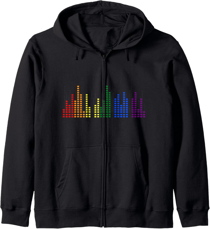 Gleichstellung LGBT Pride Awareness Subtile Gay Pride Musik EDM Kapuzenjacke