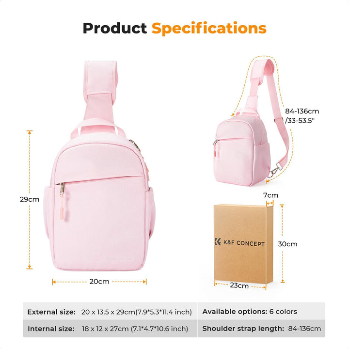 K&amp;F CONCEPT Kameratasche, Kamera Sling Tasche Schultertasche Fotorucksack Klein, Wasserdichter Kamer