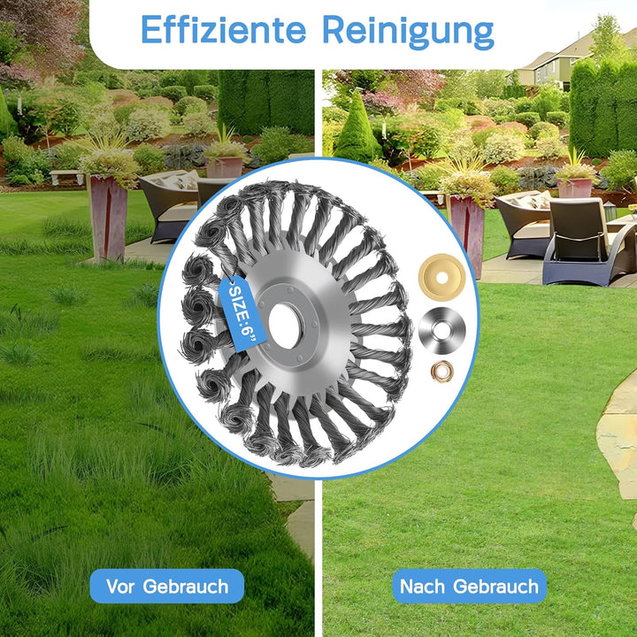 Lvelfe Professional Unkrautbürste, Unkrautbürste Freischneider mit 25.4 mm Durchmesser, Hochwertige