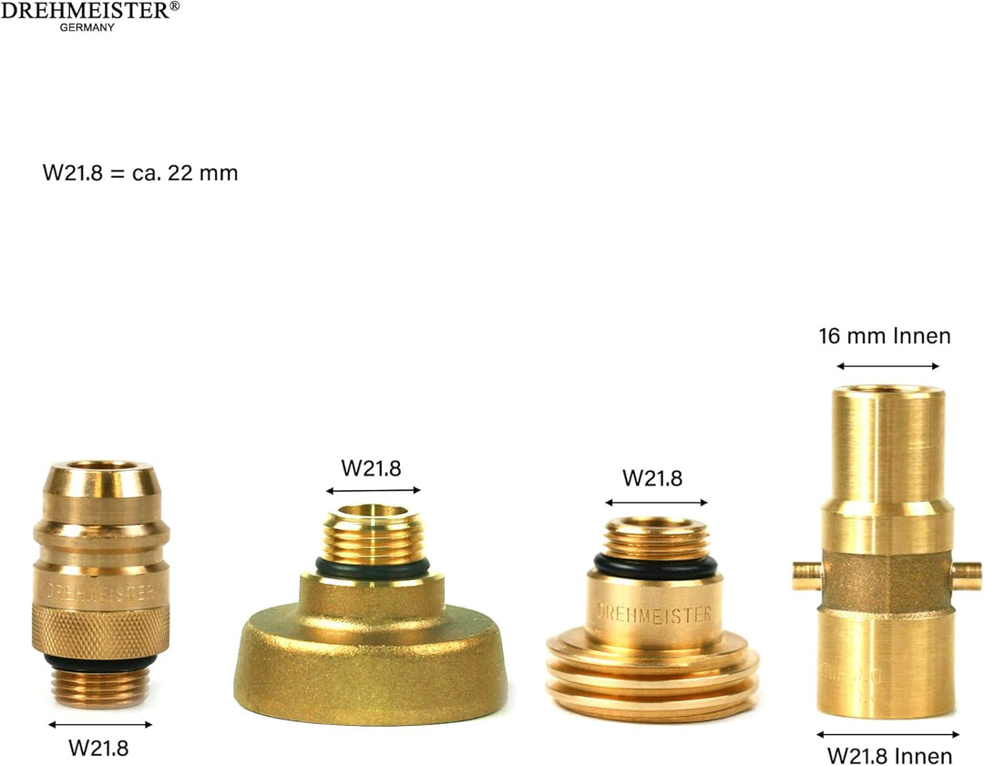 LPG Adapter Set M16 - extra lang - Tankadapter mit Etui - für Gasfahrzeuge - Alle Europa Autogas Ada