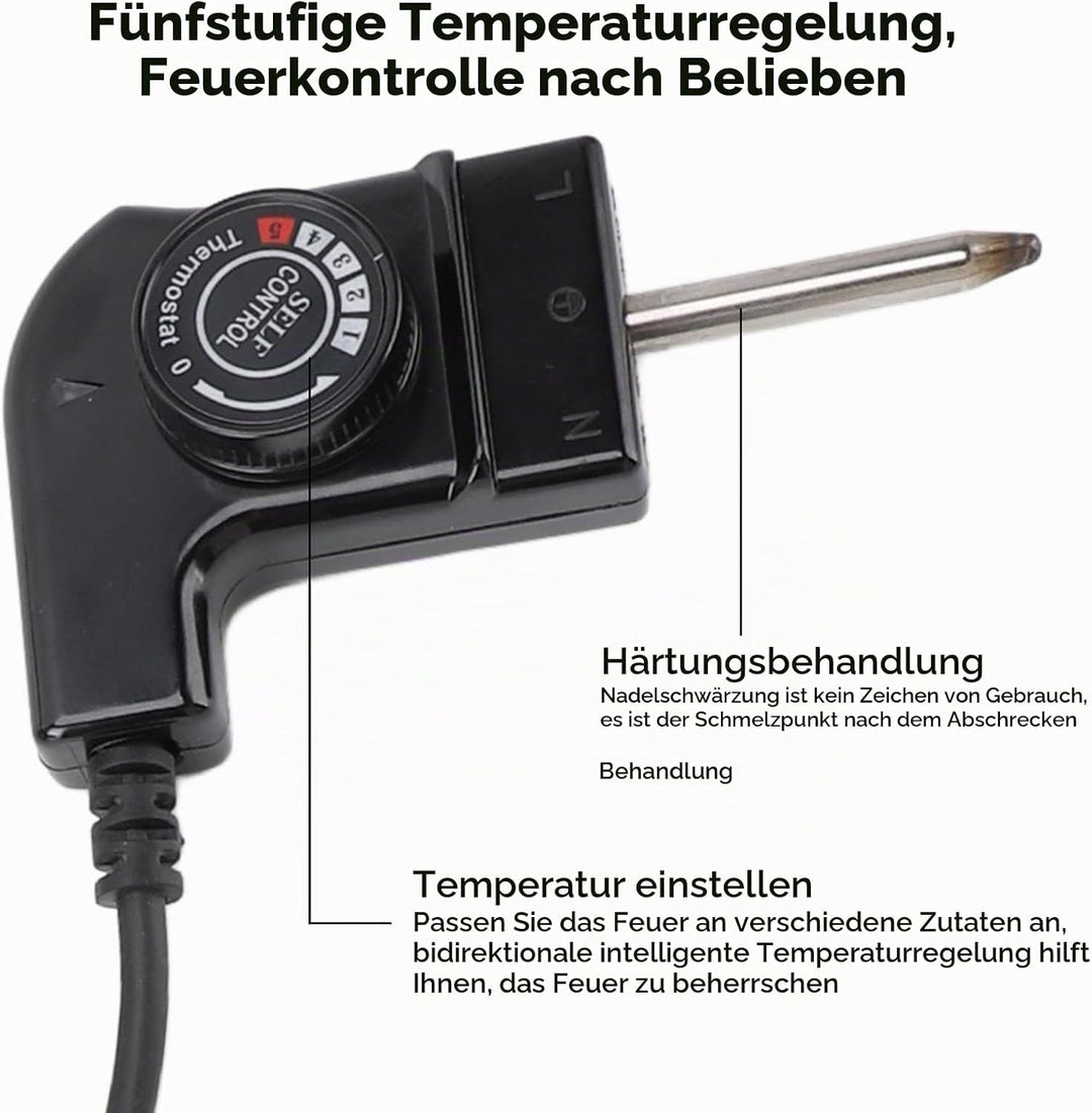 11,8 Zoll Elektrische Grillplatte, Antihaftbeschichtetes, Rauchfreies Elektrisches BBQ-Grill-Backble