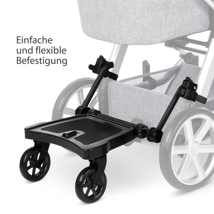 Set ABC Design Trittbrett Kiddie Ride On 2 mit Stoffwindel von Kinderhaus Blaubär | Mitfahrbrett uni