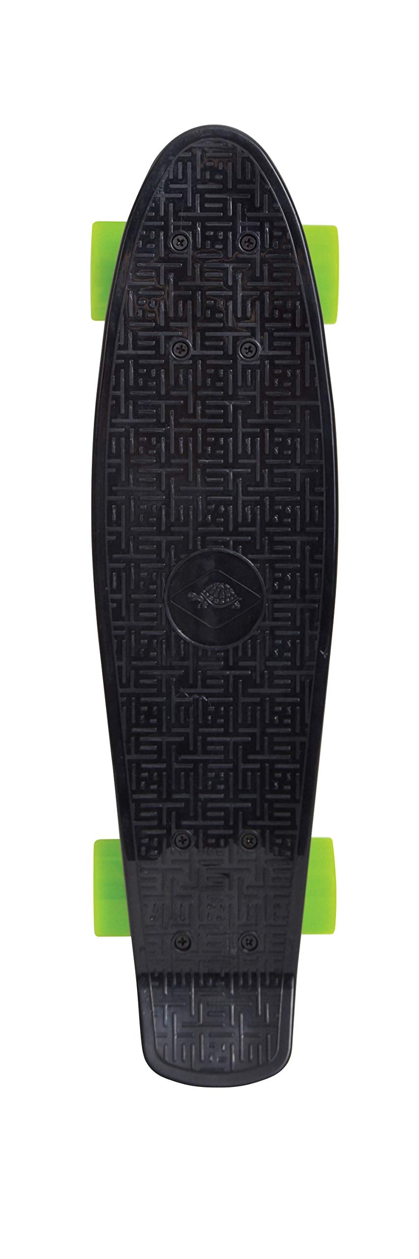 Schildkröt® Retro Skateboard, Premium Board mit Kunststoff-Deck aus haltbarem robustem PP, rutschfes