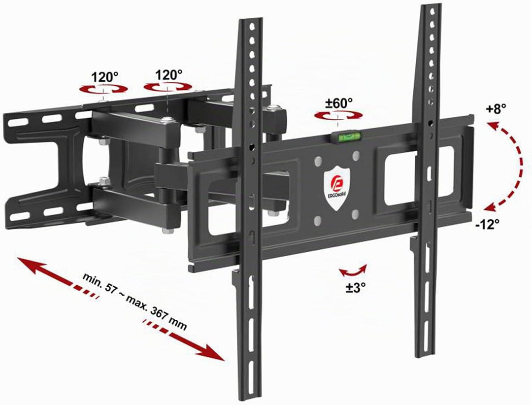 Ergosolid Redox-K35 Wandhalterung schwenkbar Universal für LED TV 26" - 55" (66-140cm Diagonale) VES