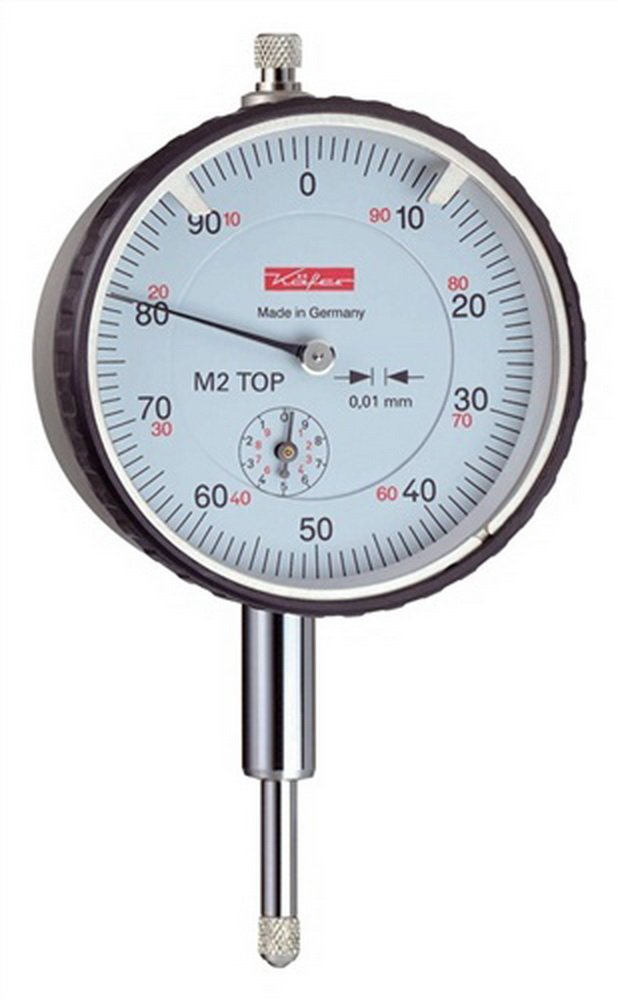 KÄFER Messuhr M 2 Top Messbereich, 10 mm Ablesung 0,01 mm, 10142