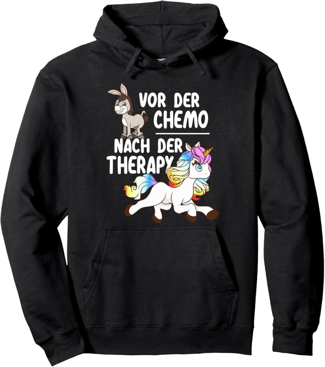 Krebs Kämpferin Chemotherapie Lustiges Einhorn Chemo Pullover Hoodie