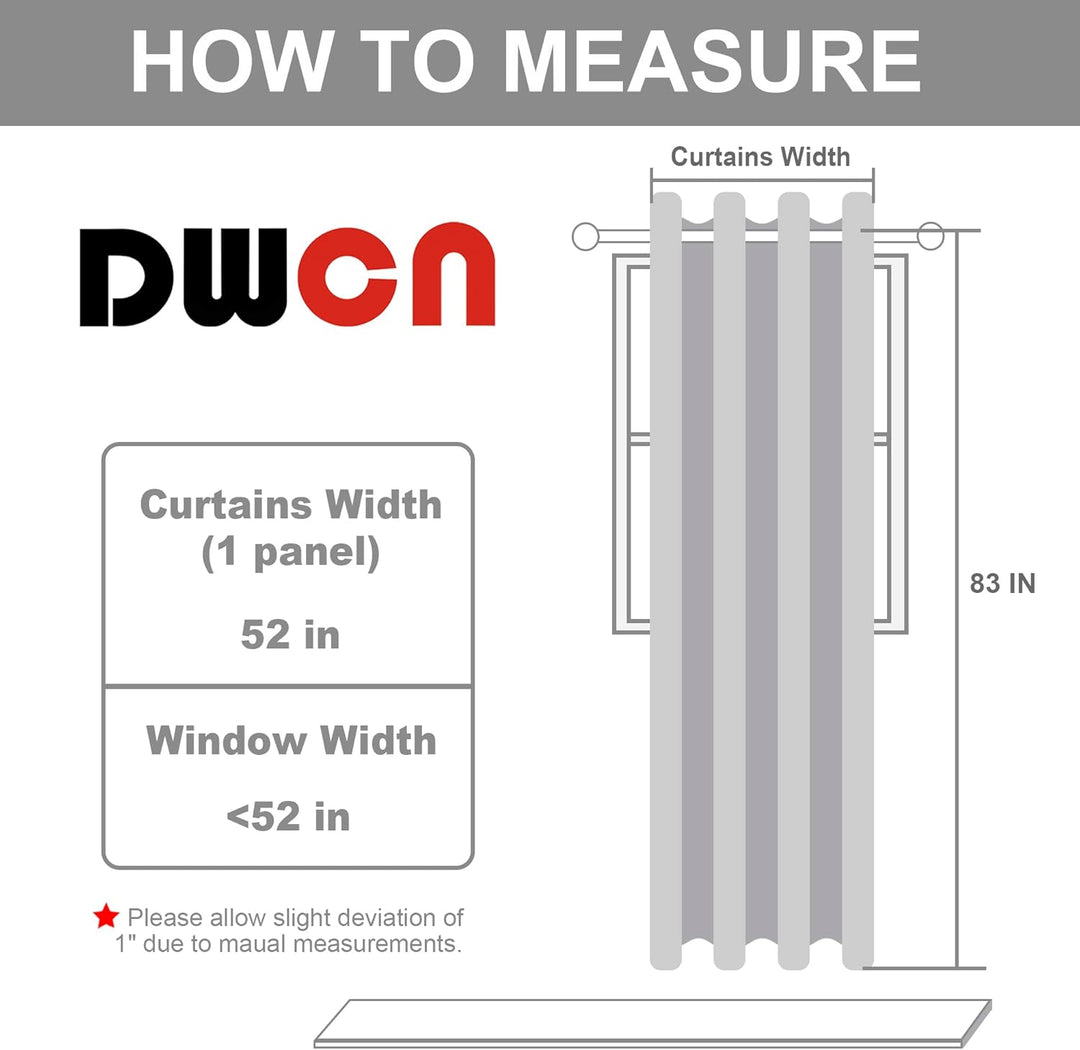 DWCN Thermovorhang Hitzeschutz Türvorhang Blickdicht 1 Stück H210xB132cm Verdunkelungsvorhang Biscot