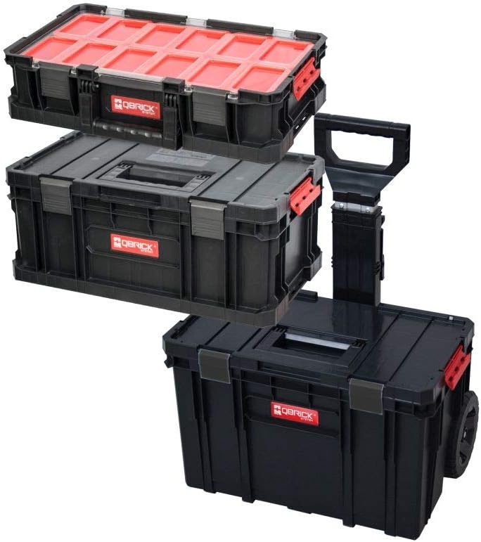 XL Modular Wählbar Werkzeugtrolley, Werkstattkoffer Set, Werkstattwagen Set aus"Q-Brick" Serie mit v