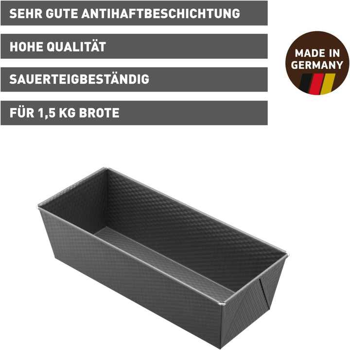 Original Kaiser Inspiration Brotbackform 35 x 11,5 cm, Brotform für 1500g Brote, Kastenform Kuchen B