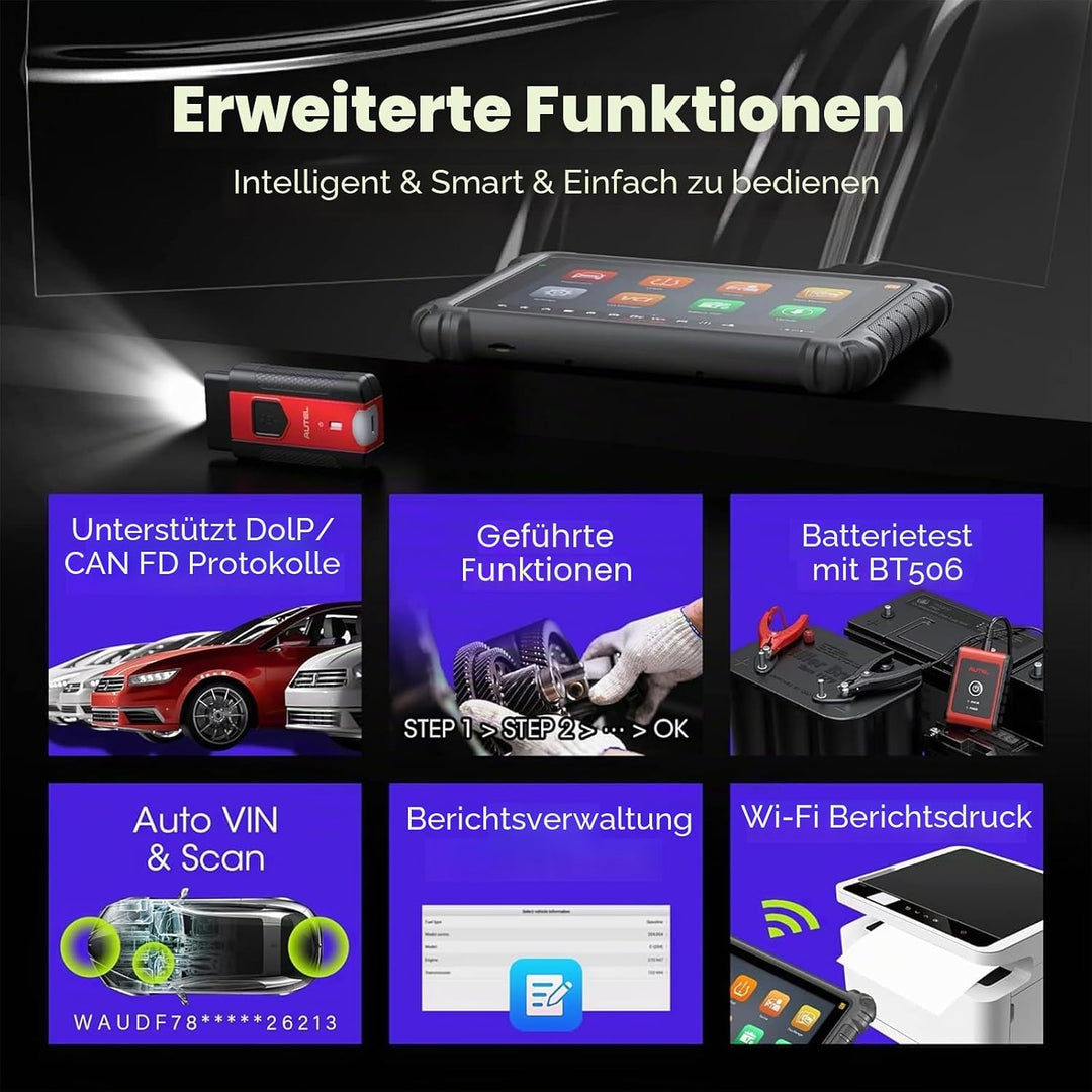 Autel Scanner MaxiCOM MK906PRO TS: 2023 MS906BT/MS906TS/MS906Pro TS, Volle TPMS-Funktionen, Alle Sys