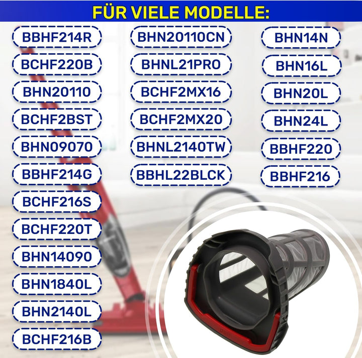 Extern Akku Staubsauger Filter mit dem Originalcode 12014108 für Bosch Handstaubsauger – MONTERAL