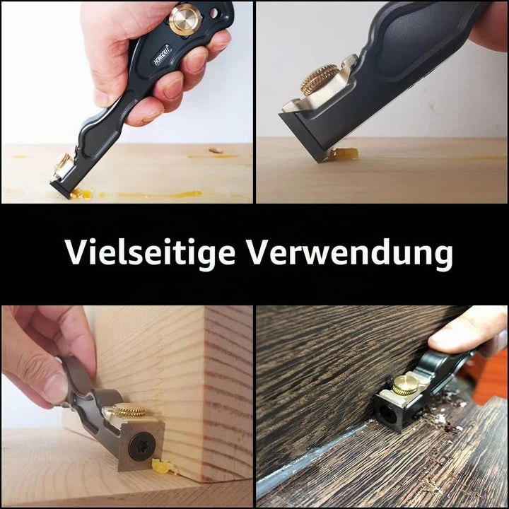 HONGDUI GD05 2-in-1 Holzbearbeitungsschaber, Aluminiumlegierung-Griff, Multifunktionaler Kleberschab