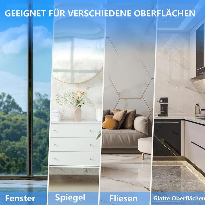 Fensterputzroboter, 5600Pa Elektrischer Fensterreiniger Roboter mit Fernbedienung und Kantenerkennun