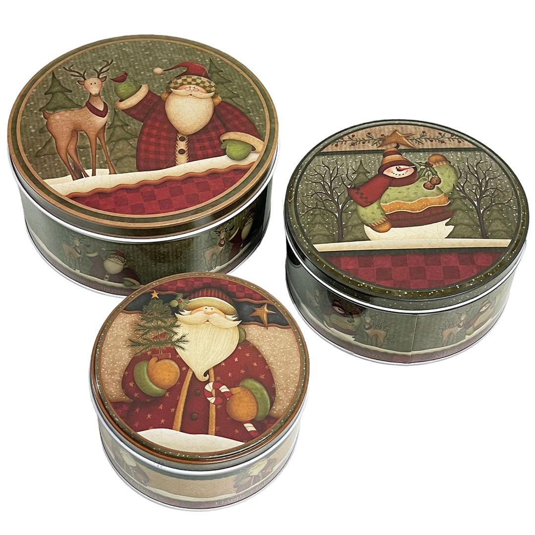 Weihnachtsdosen, Nostalgische Weihnachten Keksdose Metall, Gebäckdose, Plätzchendosen, Blechdosen Mi