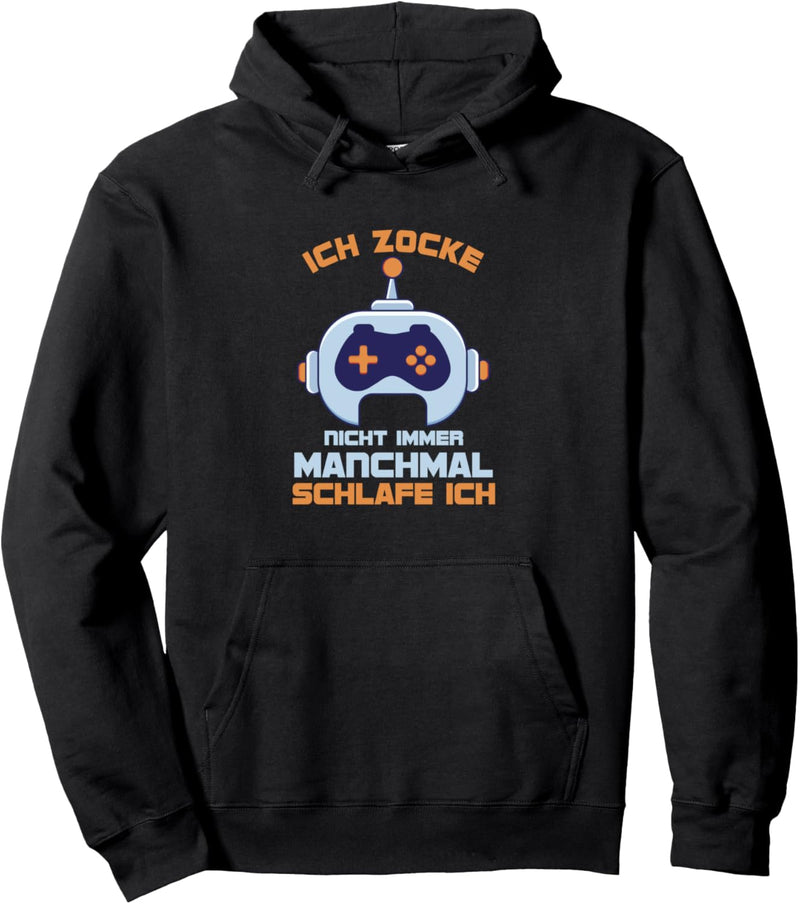 Zocken Schlafen Gamer Zocker Computerfan Konsole Geschenk Pullover Hoodie